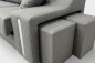 Chaise longue Esquerda OSCAR Cinzento Mesclado Chaise longue Esquerda OSCAR Cinzento Mesclado