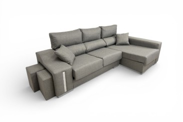 Chaiselongue Derecha OSCAR Gris oscuro Jaspeado