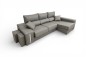Chaise Longue Direita OSCAR Cinzento Jaspeado