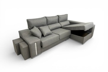 Chaise Longue Direita OSCAR Cinzento Jaspeado