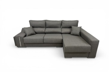 Chaiselongue Derecha OSCAR Gris oscuro Jaspeado