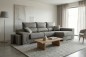 Chaise Longue Direita OSCAR Cinzento Jaspeado