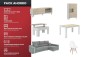 Pack POUPANÇA Sala NESS + Mesa TUSCANY + Sofá OSCAR Dta. Cinza
