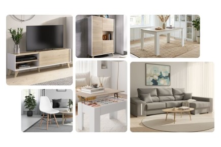 Pack Muebles de Salón Ness Oscar Derecha Gris
