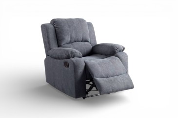 Cadeirão Relax estofado em cinzento ao MELHOR PREÇO