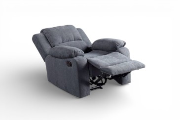 Cadeirão Relax estofado em cinzento ao MELHOR PREÇO