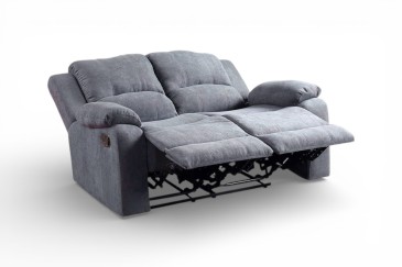 Sofá Relax estofado em cinzento ao MELHOR PREÇO