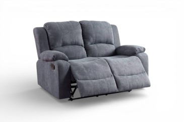 Sofá Relax 2 Plazas DEXTER Gris Oscuro | Atrapamuebles