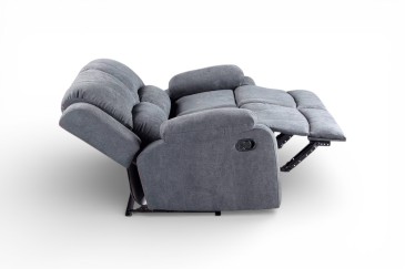 Sofá Relax estofado em cinzento ao MELHOR PREÇO