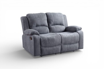Sofá Relax 2 Plazas DEXTER Gris Oscuro | Atrapamuebles