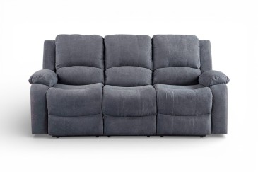 Sofá Relax 3 Plazas DEXTER Gris Oscuro | Atrapamuebles