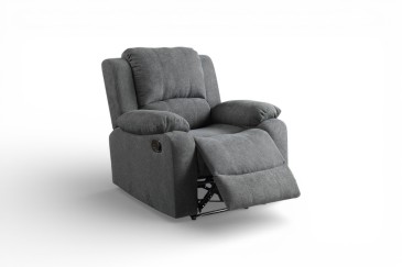 Sillón Relax BISHOP Gris Oscuro reclinable | Atrapamuebles