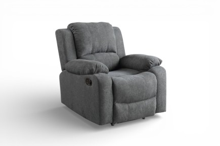 Sillón Relax BISHOP Gris Oscuro reclinable | Atrapamuebles