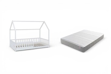 Pack Cama Cabana Branca + Colchão 90x190 cm | Atrapamuebles
