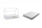 Pack Cama Cabaña POOH Blanca + Colchón 90x190