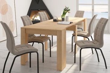 Mesa Consola comedor extensible. 4 en 1 De cónsola a mesa extensible de 238 cm en un solo mueble