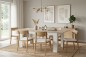 Mesa comedor extensible ASTRID Roble y Blanco