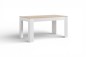 Mesa de jantar extensível ASTRID Carvalho e branco