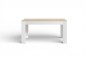 Mesa comedor extensible ASTRID Roble y Blanco