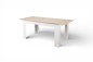 Mesa de jantar extensível ASTRID Carvalho e branco