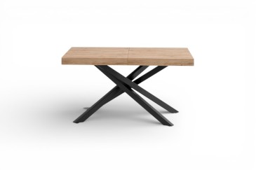 Mesa de salón extensible 140/180 cm con patas metálicas
