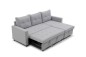 Sofá Chaiselongue Cama LUVIY Capitone Gris REVERSIBLE Sofá Chaiselongue Cama LUVIY Capitone Gris REVERSIBLE