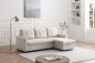 Sofá Chaiselongue Cama LUVIY Capitoné Bege REVERSÍVEL Sofá Chaiselongue Cama LUVIY Capitoné Bege REVERSÍVEL