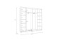 Armario SLAT39 200x210 Blanco