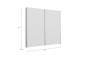Armario SLAT39 200x210 Blanco