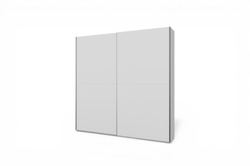 Armário de 2 portas de correr 200 cm na cor Branco