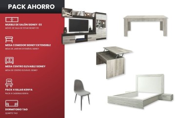Piso completo 7 - Melbourne en Coral y Ebony | Atrapamuebles