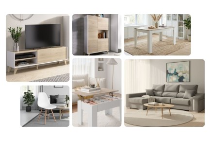 Pack Muebles de Salón Ness Oscar Izquierda Gris