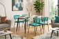 Pack Mesa de salón POLITANO + 4 Sillas CAPRI verdes