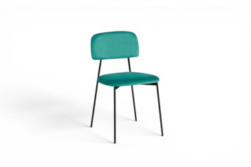 Pack Mesa de salón POLITANO + 4 Sillas CAPRI verdes