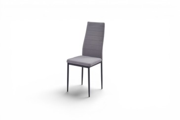 PACOTE de 1 mesa de centro em vidro transparente + 4 cadeiras em cinzento