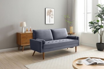 Sofá JAZZY de 3 lugares cinza escuro