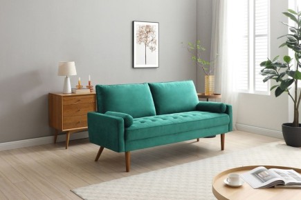 Sofá 3 Plazas JAZZY Verde esmeralda | Atrapamuebles