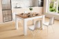 Mesa comedor Fija LOTTA Blanco Roble Artisan