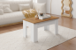 Mesa centro Elevable VIKA Roble Artisan y Blanco Mesa centro Elevable VIKA Roble Artisan y Blanco