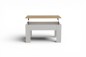 Mesa centro Elevable VIKA Roble Artisan y Blanco Mesa centro Elevable VIKA Roble Artisan y Blanco