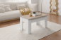 Mesa centro Elevable VIKA Roble Natural y Blanco Mesa centro Elevable VIKA Roble Natural y Blanco
