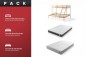 Pack Litera OXFORD Roble Natural + Colchones 150x190 y 90x190