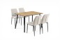 Pack Mesa de salón OHIO + 4 Sillas LUSK2 Beige