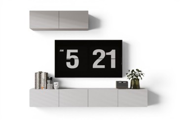 Móvel de sala TV STIVLO 200 cm em cor Branco