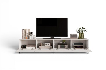 Móvel de sala TV SVEVA 200 cm em cor branca