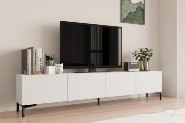 Móvel de sala TV SVEVA 200 cm em cor branca