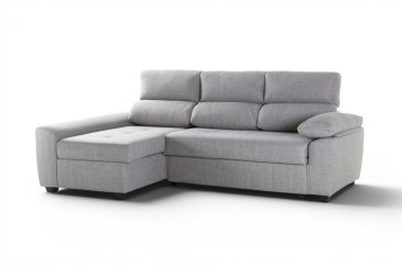 Chaiselongue Cama Izquierda ROSALIA Gris | Atrapamuebles