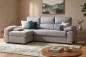 Chaise longue Cama Esquerda ROSALIA Cinza