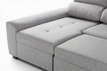 Sofá chaiselonge Cama ROSALIA Gris al MEJOR PRECIO