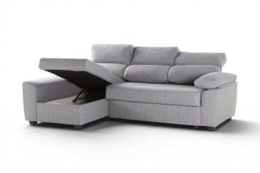 Chaise longue Cama Esquerda ROSALIA Cinza